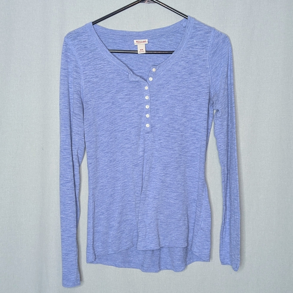 Mossimo Supply Co. Light Blue Long-Sleeve Henley